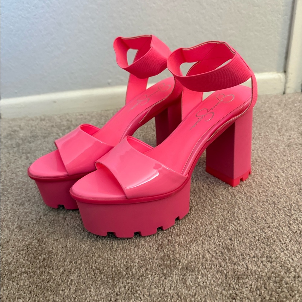 New Jessica Simpson Pink Platform Heels